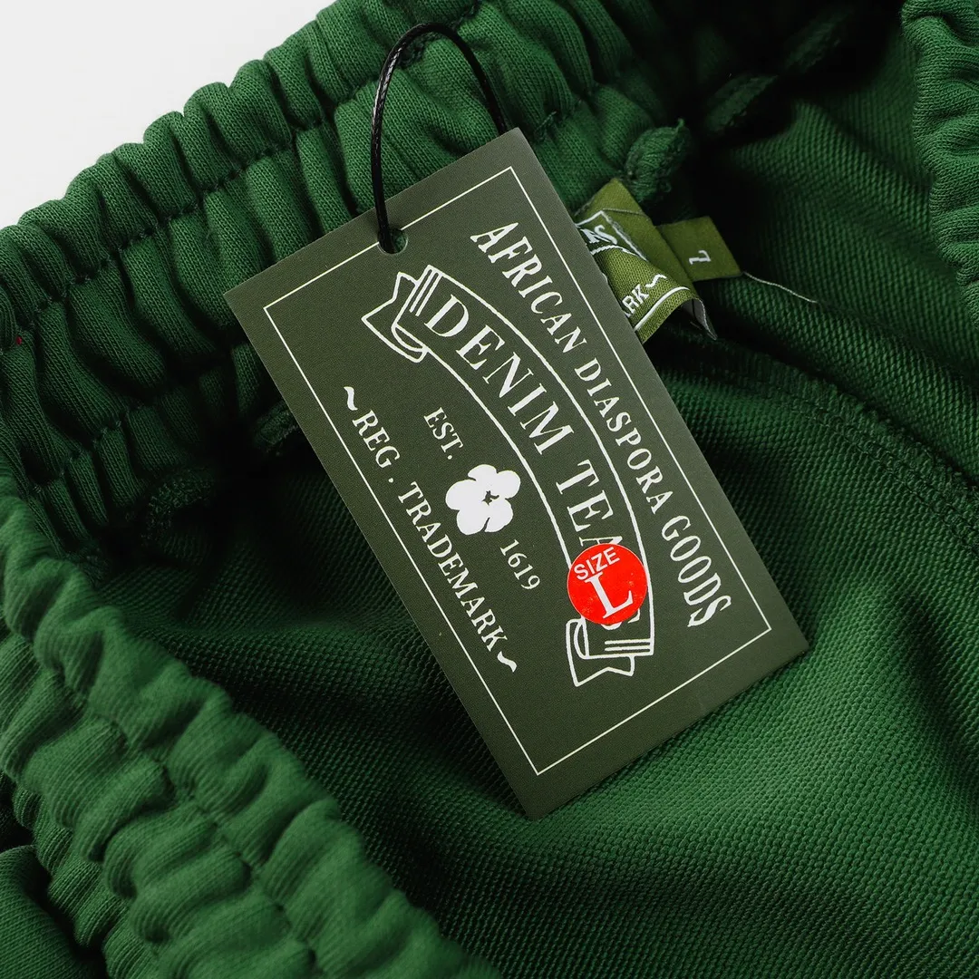 DENIM TEARS new summer kapok shorts Style No.: D241P140 Color: Gray Green Red Black Size: S M L XL